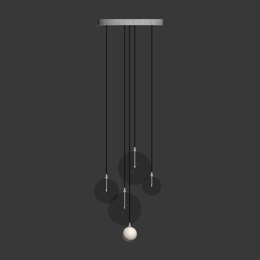 Magic Cluster Pendant light 3D model_1