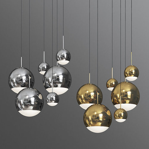 Mirror Ball Pendants Tom Dixon 3D model