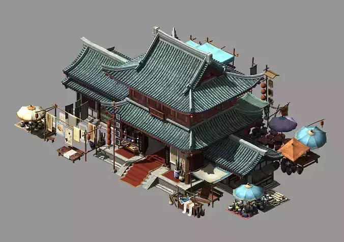 Song dynasty-dongshi-calligraphy and painting shop