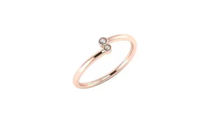 Minimalistic simple engagement ring