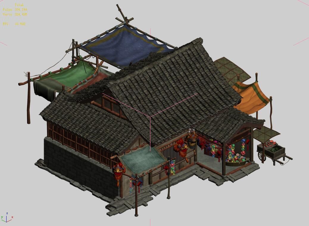Song dynasty-Dongshi-Toy Store 3D model_4