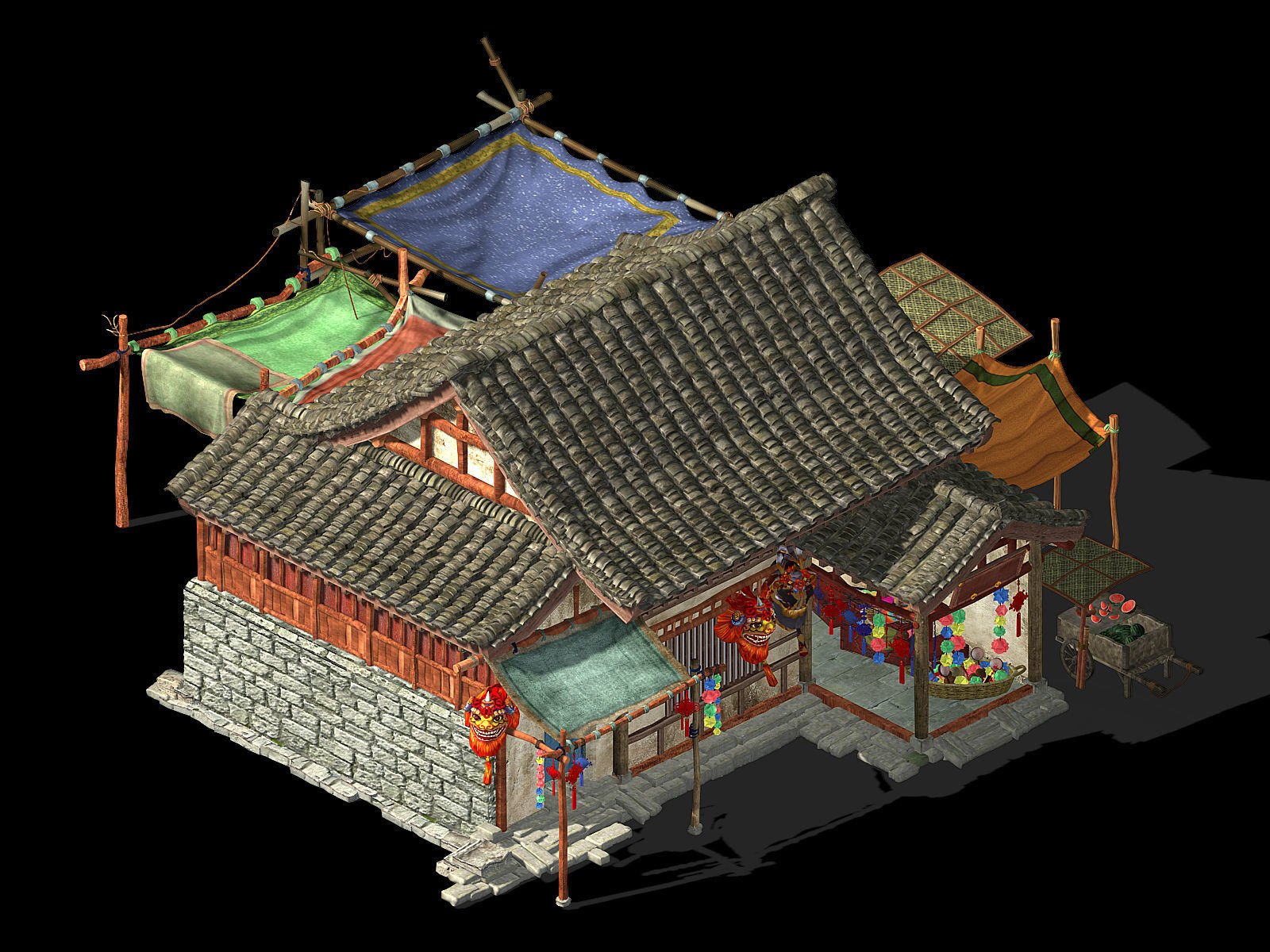 Song dynasty-Dongshi-Toy Store 3D model_1
