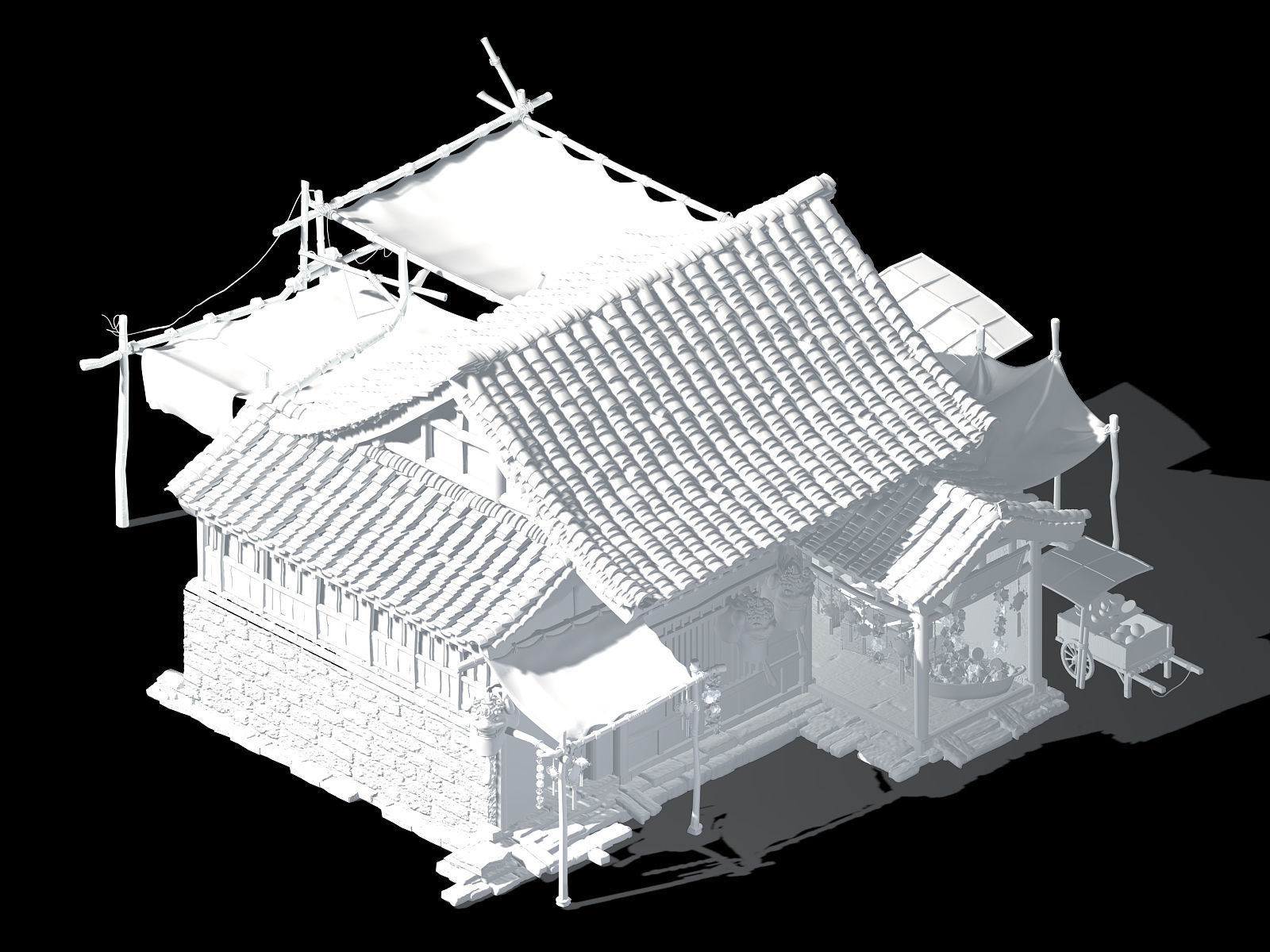 Song dynasty-Dongshi-Toy Store 3D model_2