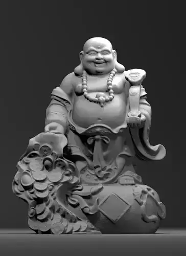 Maitreya 2 - Happy Buddha - Laughing Buddha - Budai 3D model
