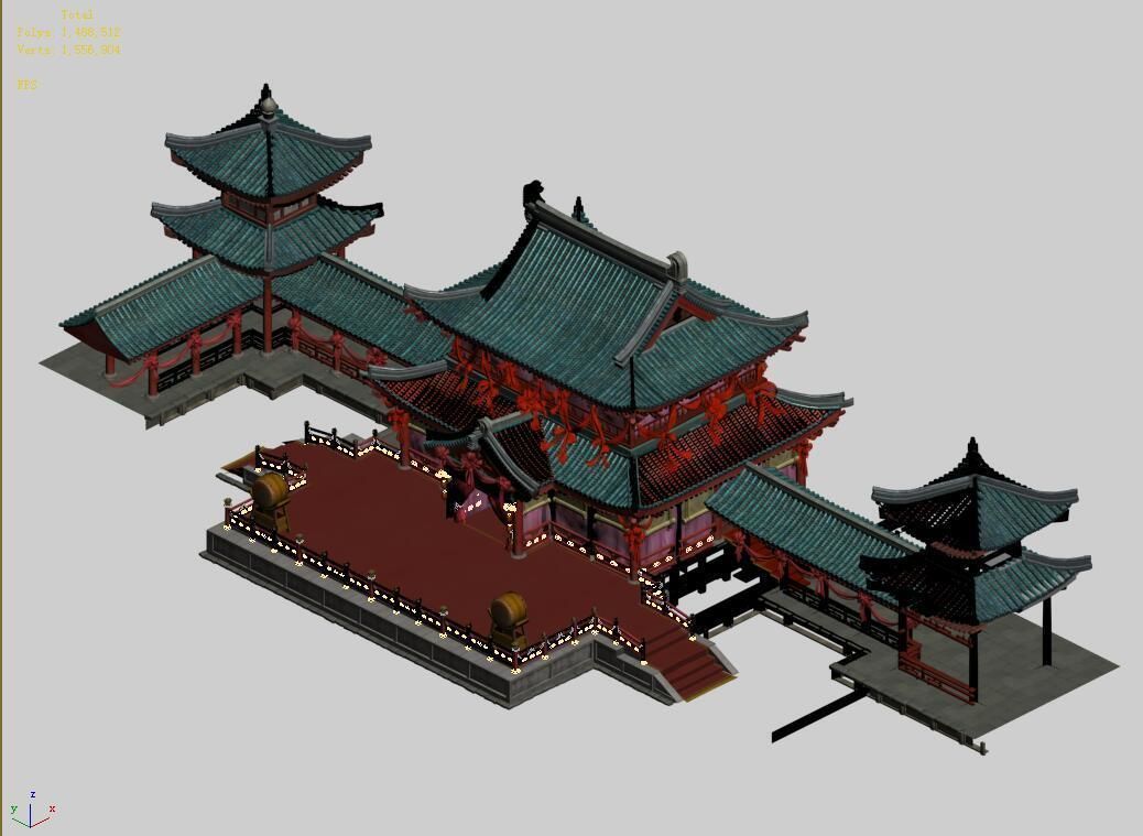Song dynasty-Dongshi-Xilou 3D model_4