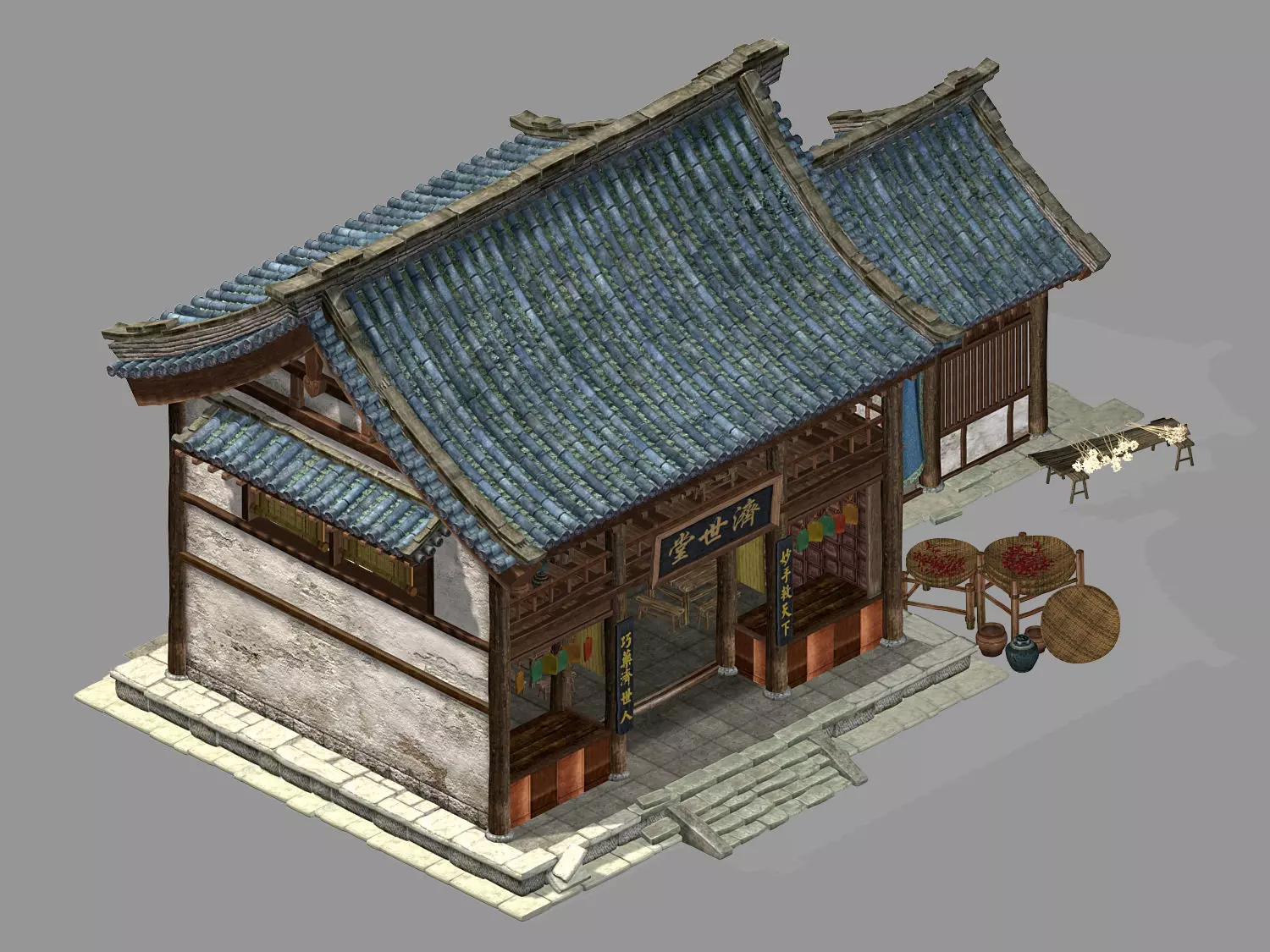 Song dynasty-Dongshi-Drugstore 3D model_0