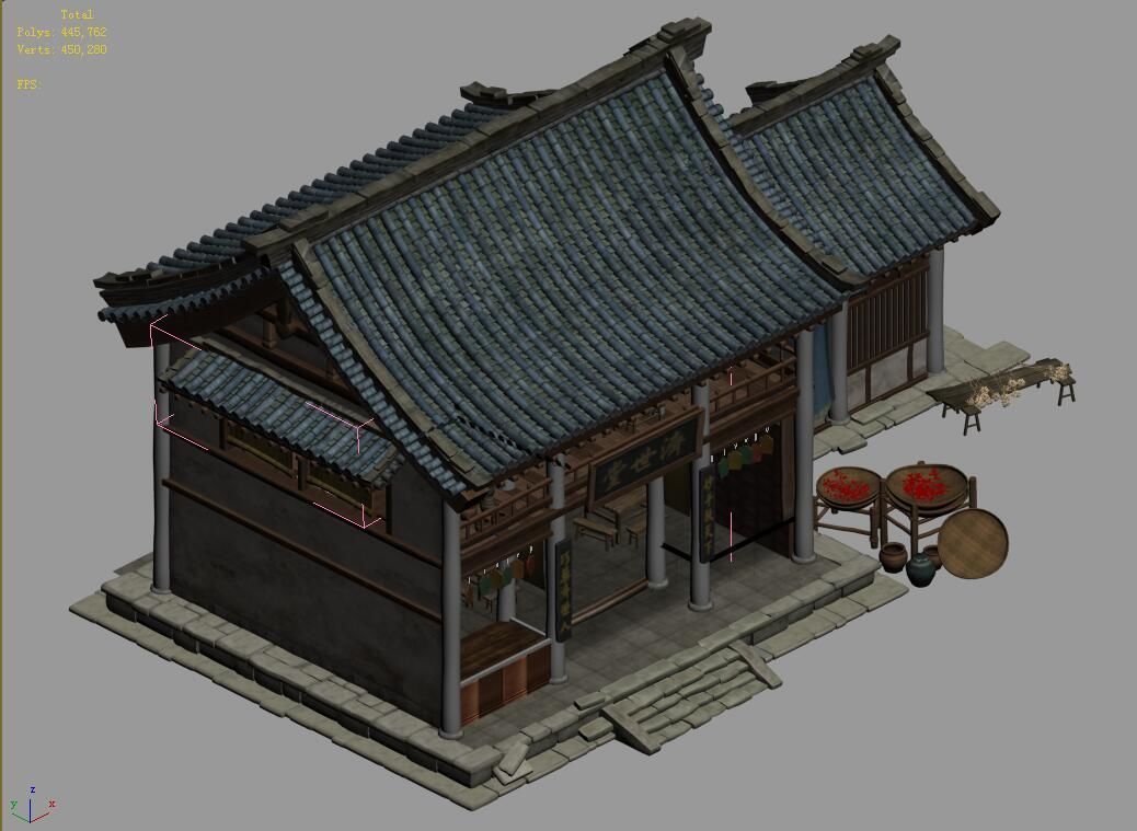 Song dynasty-Dongshi-Drugstore 3D model_3