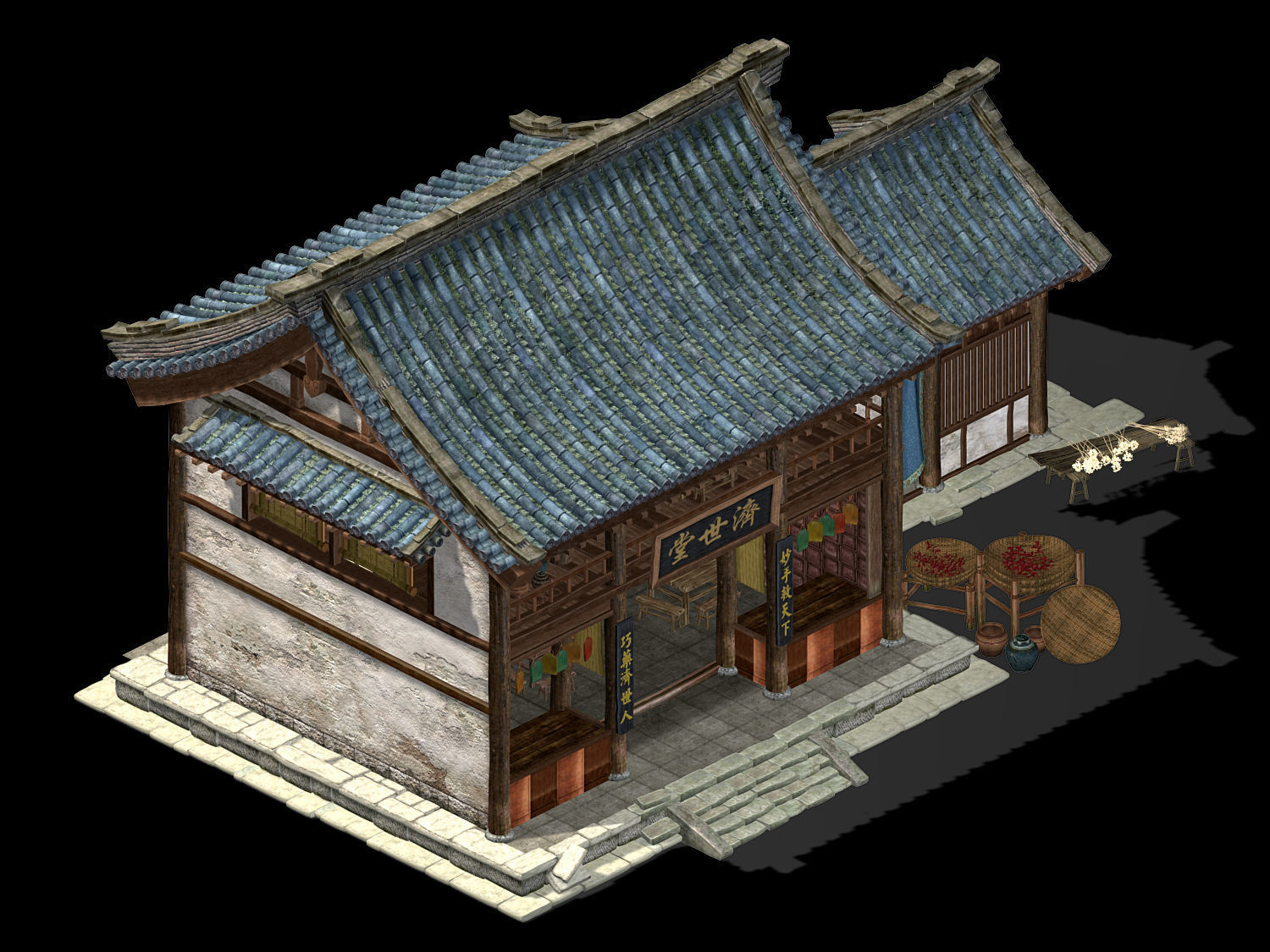 Song dynasty-Dongshi-Drugstore 3D model_1