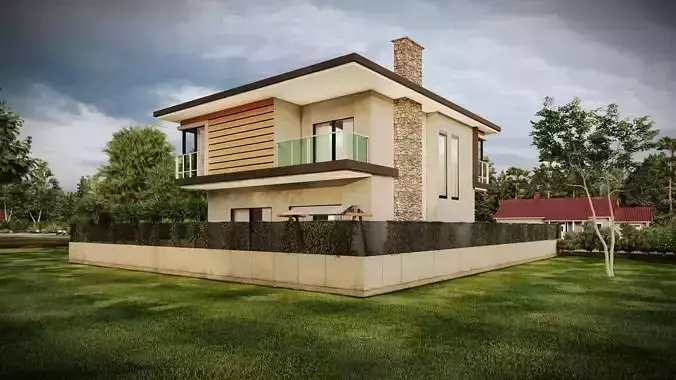 3d villa house model architecture 3D model