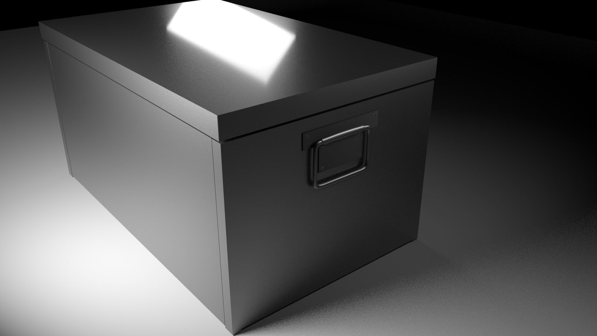 Iron box Free low-poly 3D model_4