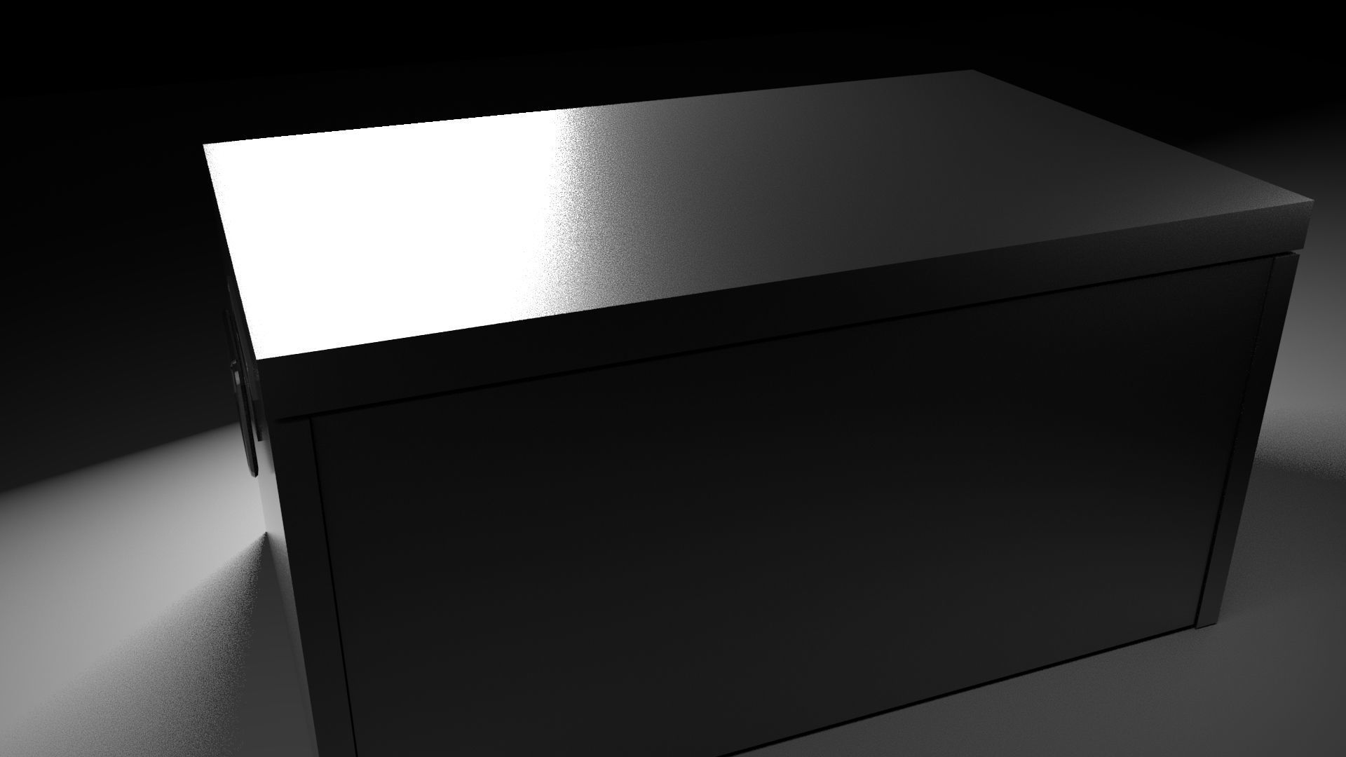 Iron box Free low-poly 3D model_1