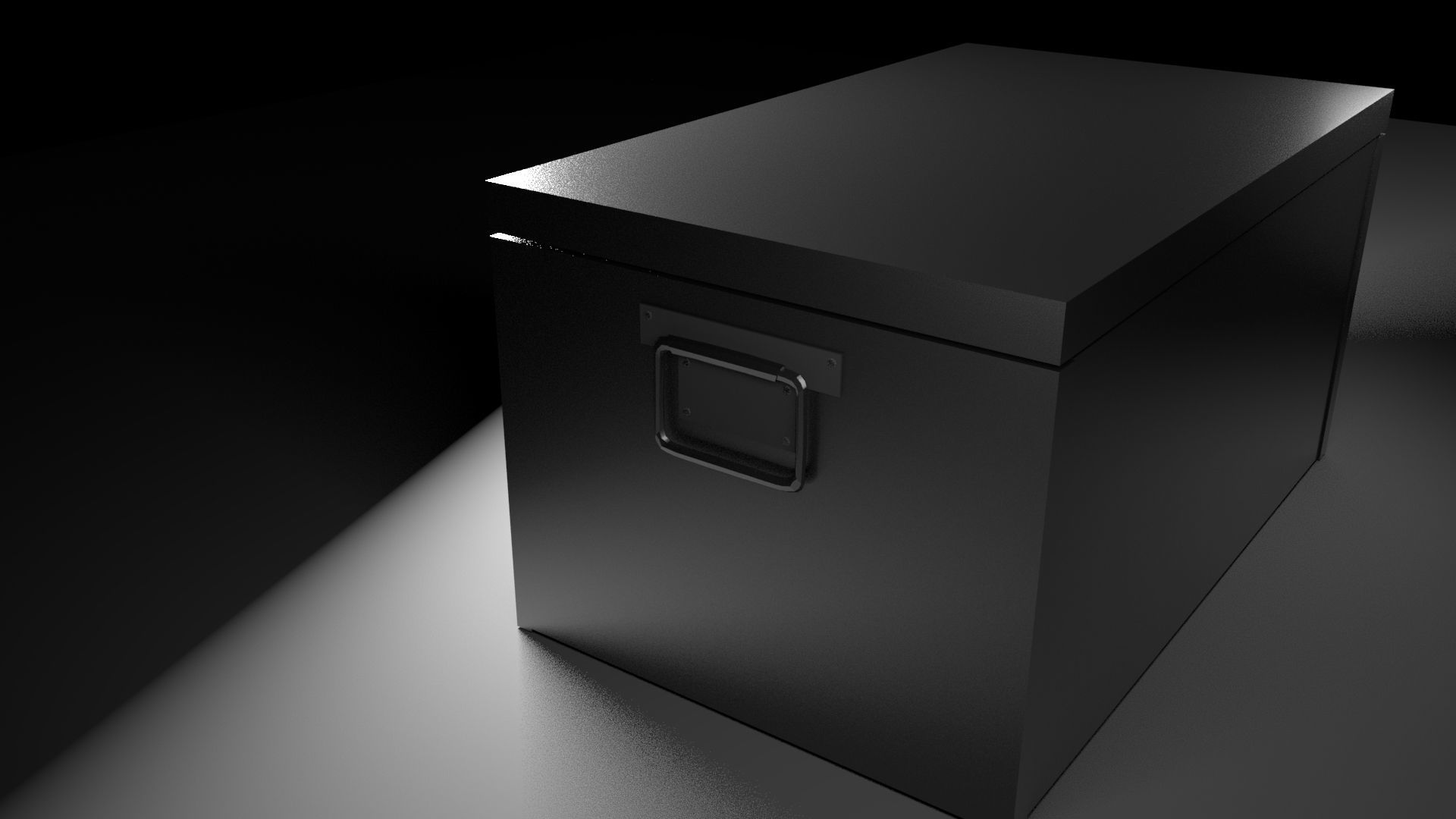 Iron box Free low-poly 3D model_0