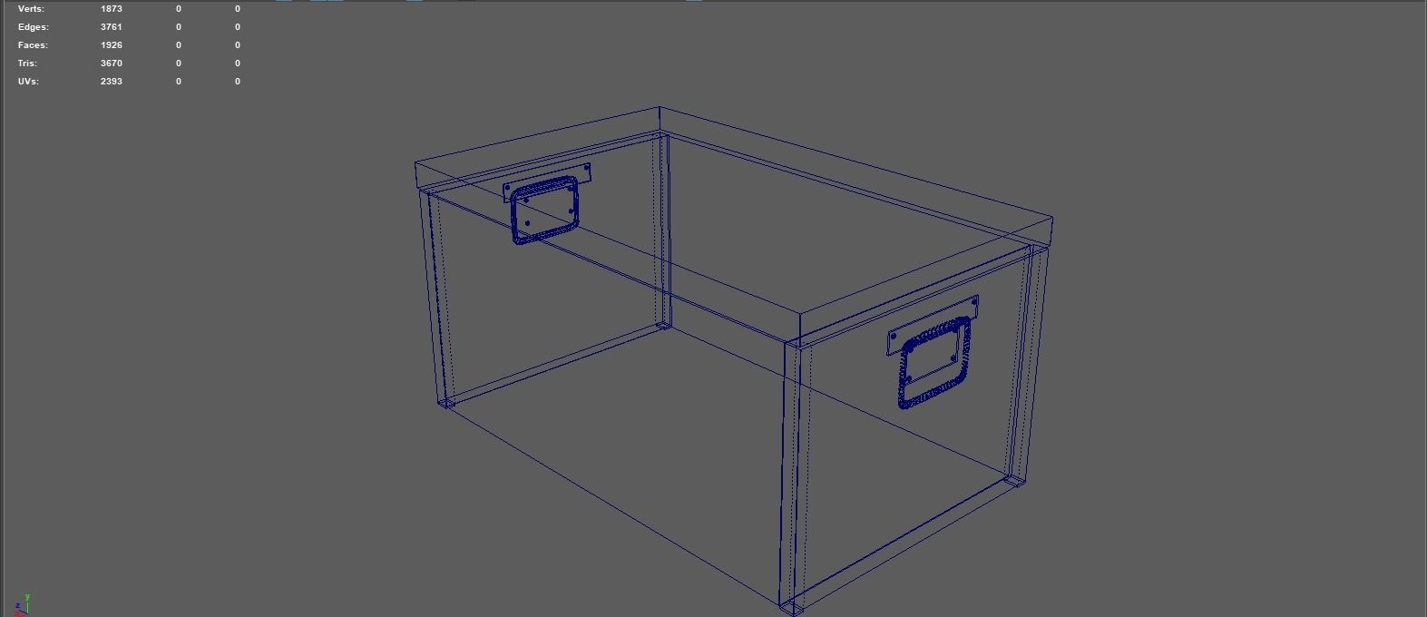 Iron box Free low-poly 3D model_5