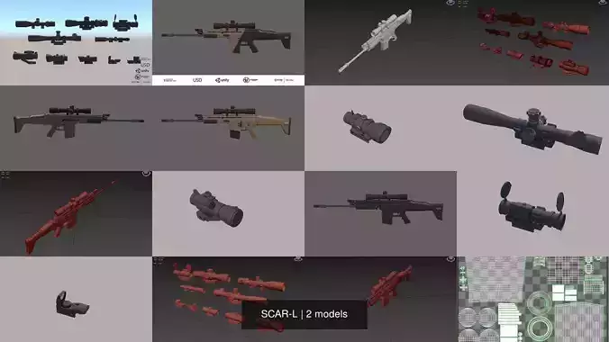 SCAR-L different weapons