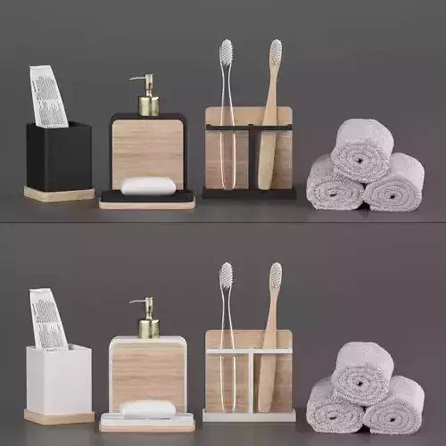 Loft bathroom decorative set 