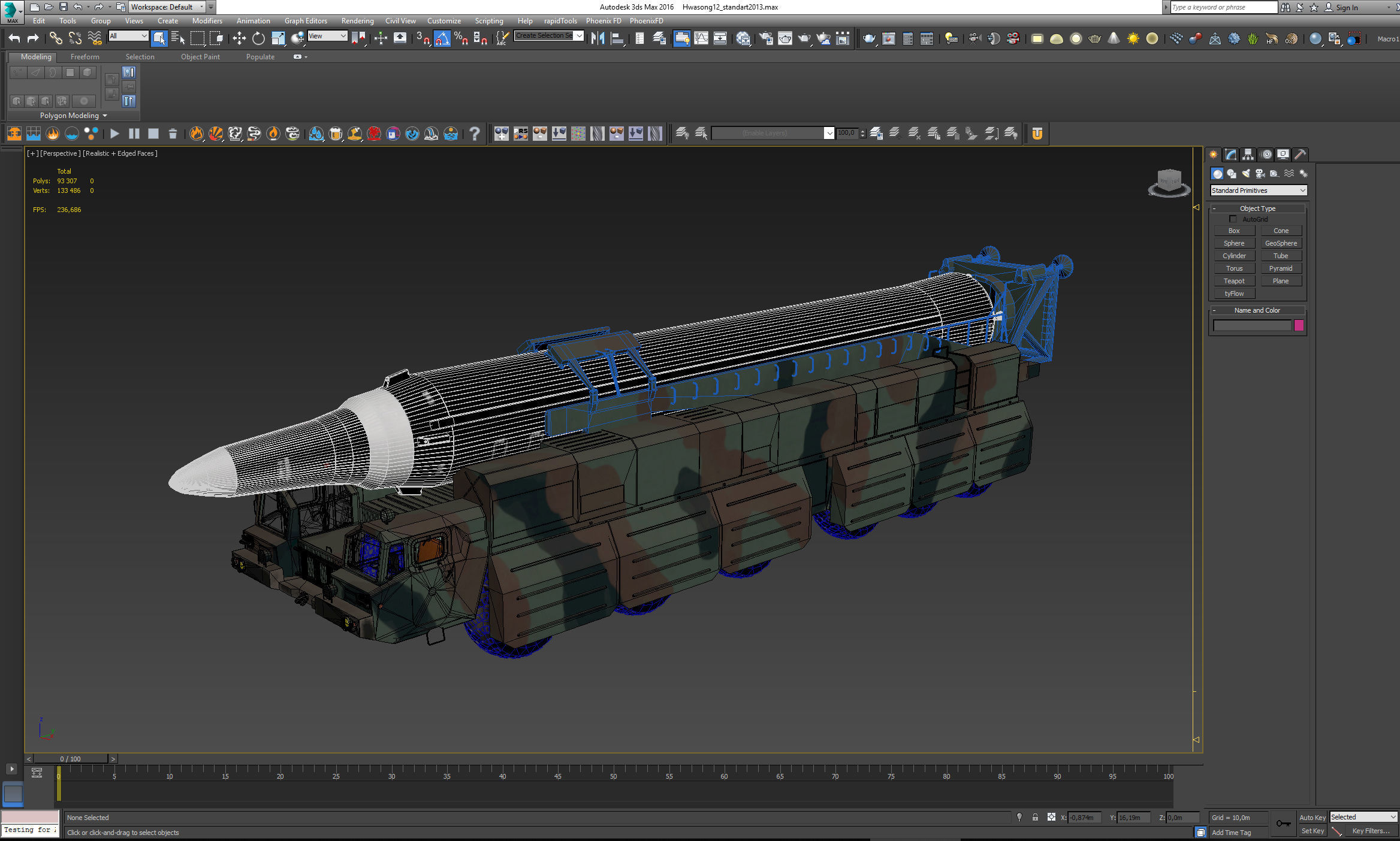 Hwasong 12 missile launcher 3D model_19