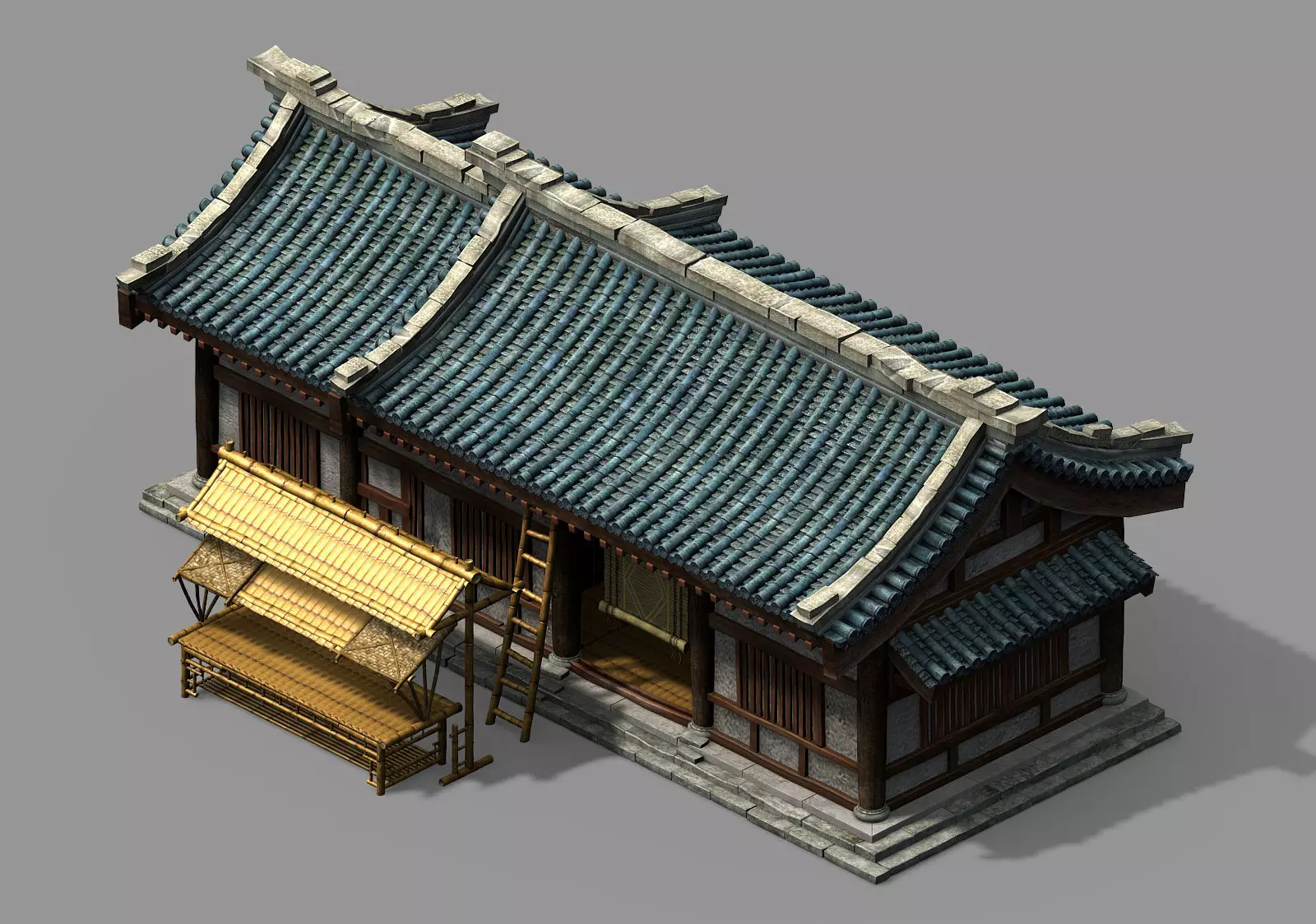 Song dynasty-Dongshi-Bamboo Shop 3D model_0