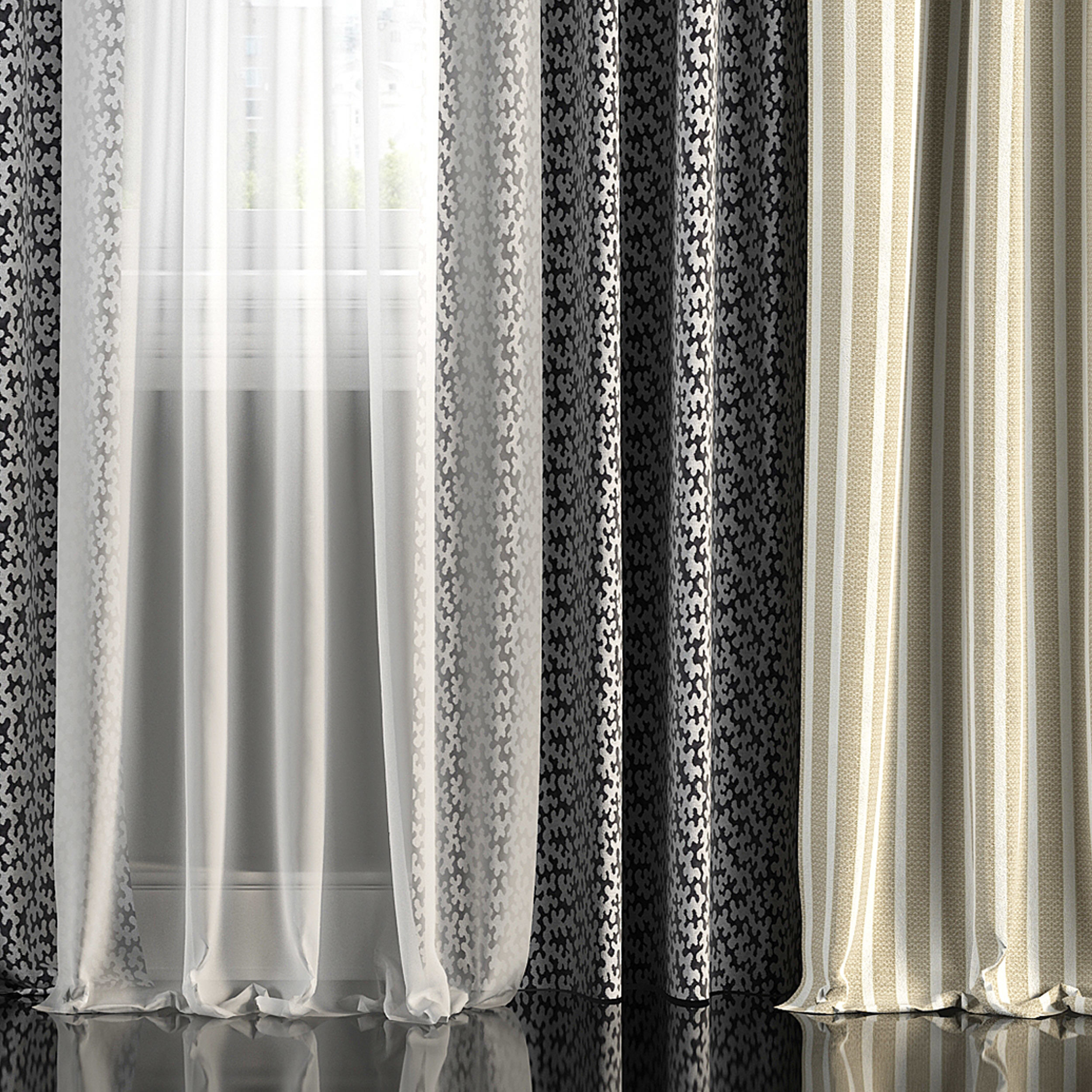 Curtain Set 178 3D model_3