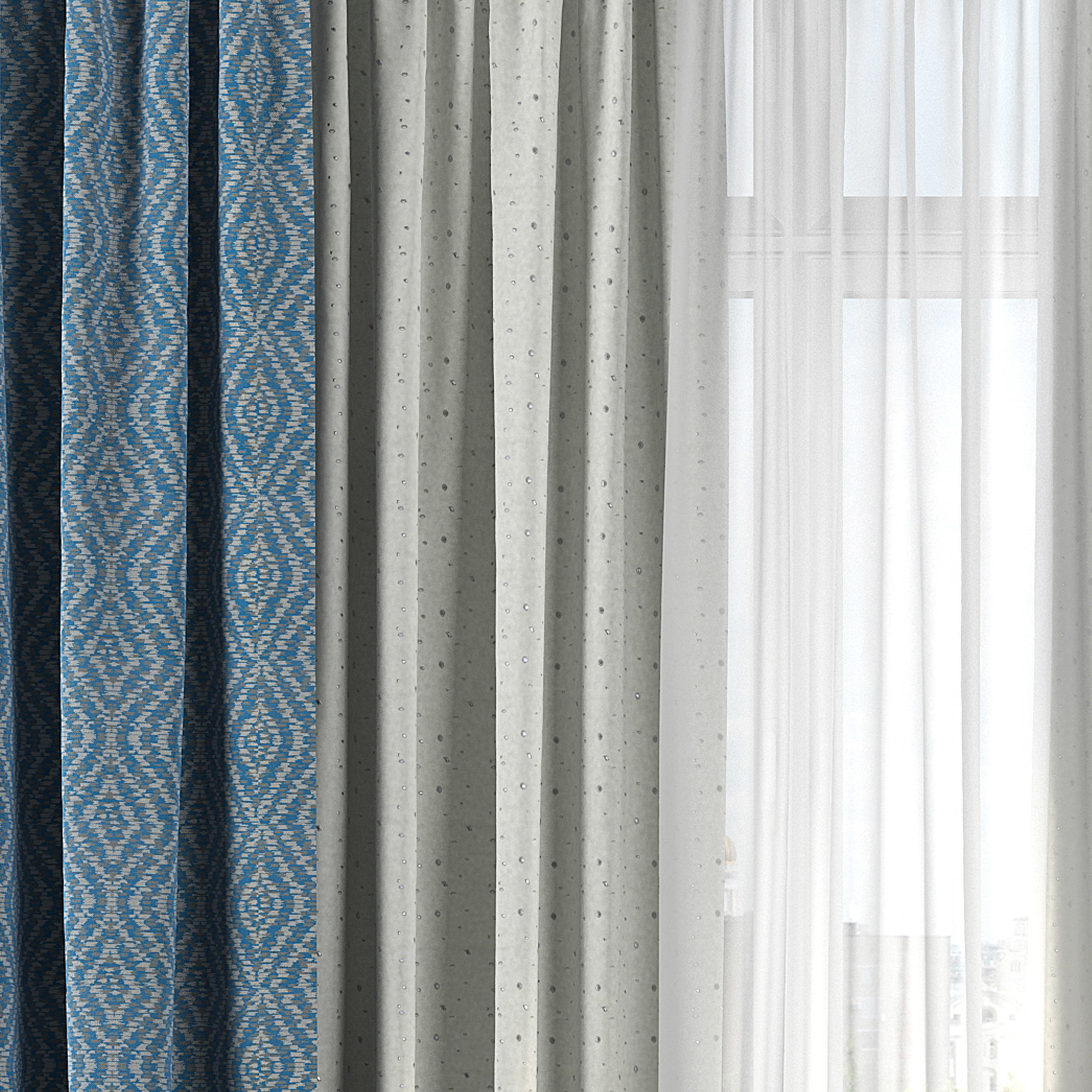 Curtain Set 181 3D model_3