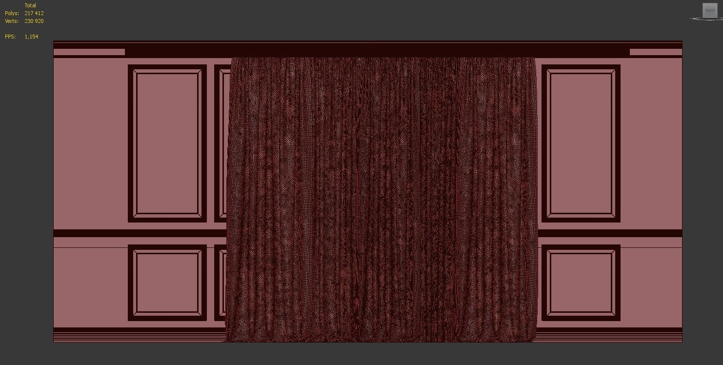 Curtain Set 181 3D model_5