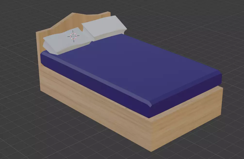 RENDERED BED HIGH QUALITY WITH MATERIALS Free 3D model_0
