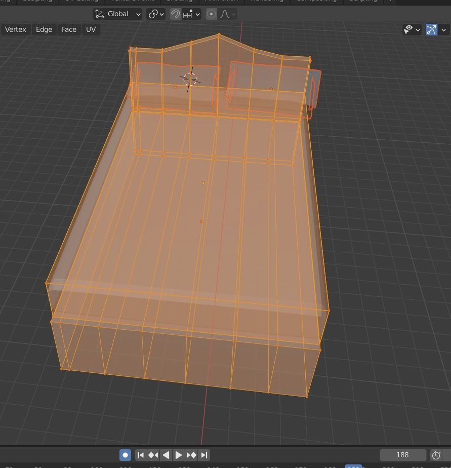 RENDERED BED HIGH QUALITY WITH MATERIALS Free 3D model_4