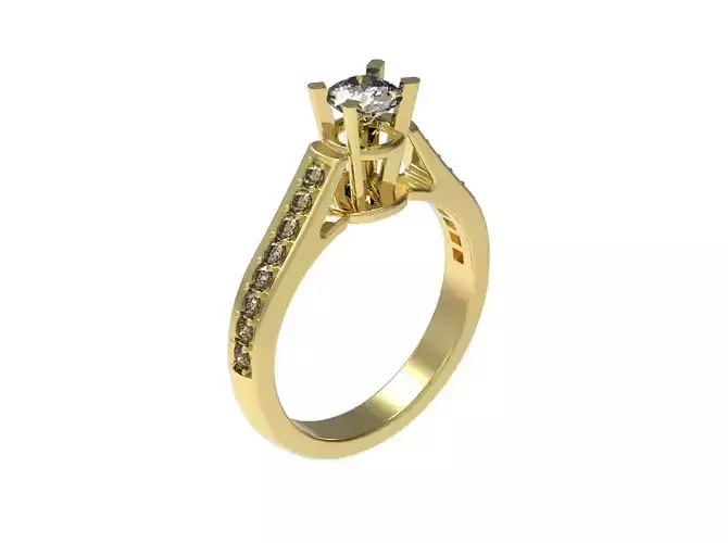 Soliter ring 3D print model