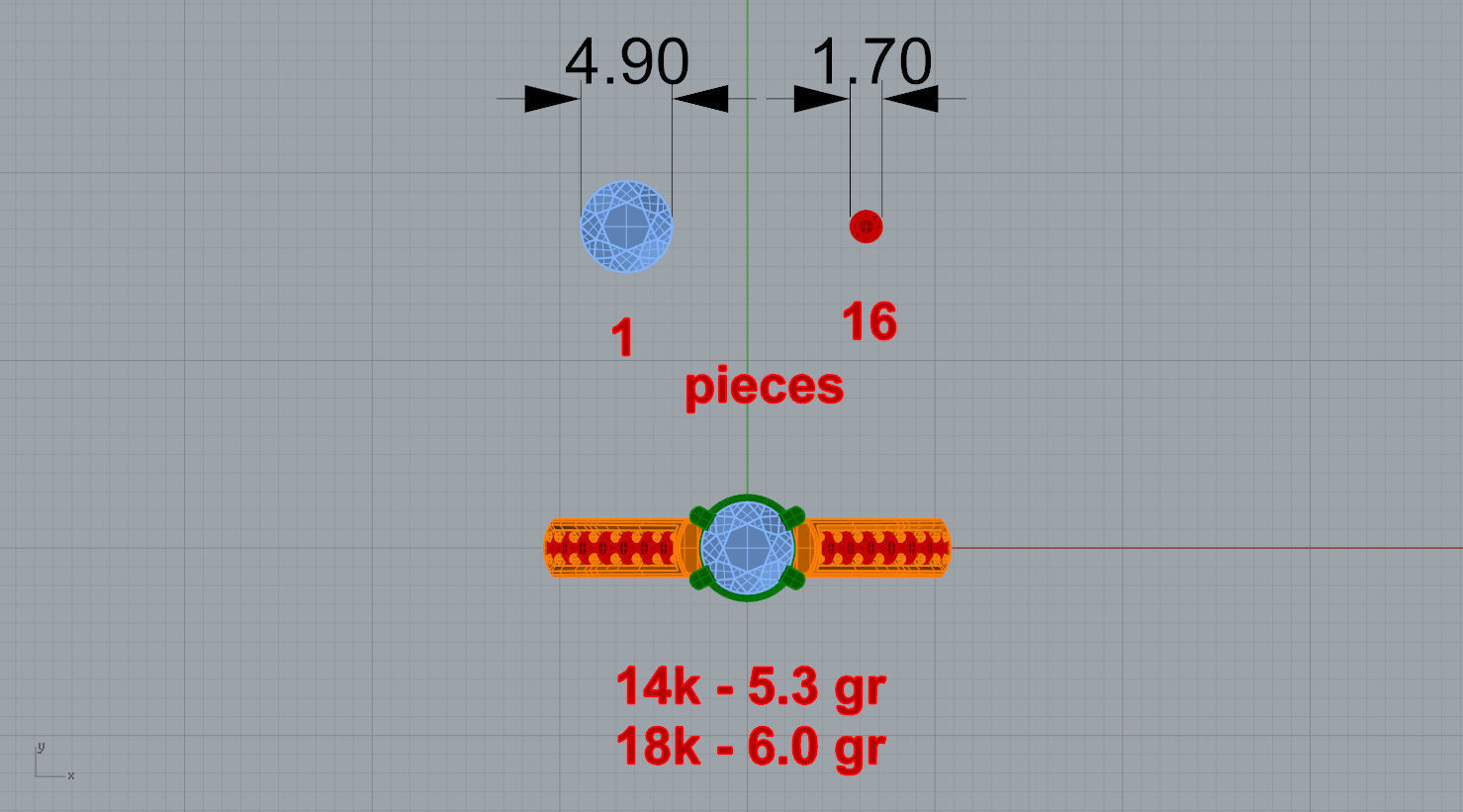 Soliter ring 3D print model 3D print model_2