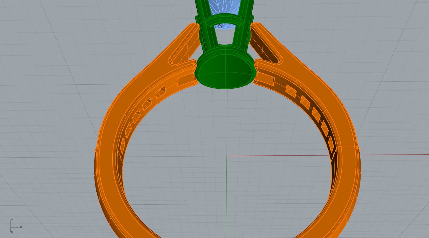 Soliter ring 3D print model 3D print model_6