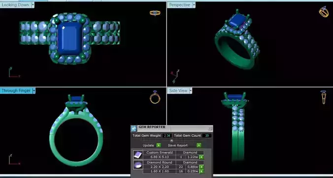 Diamond Ring 3d model 