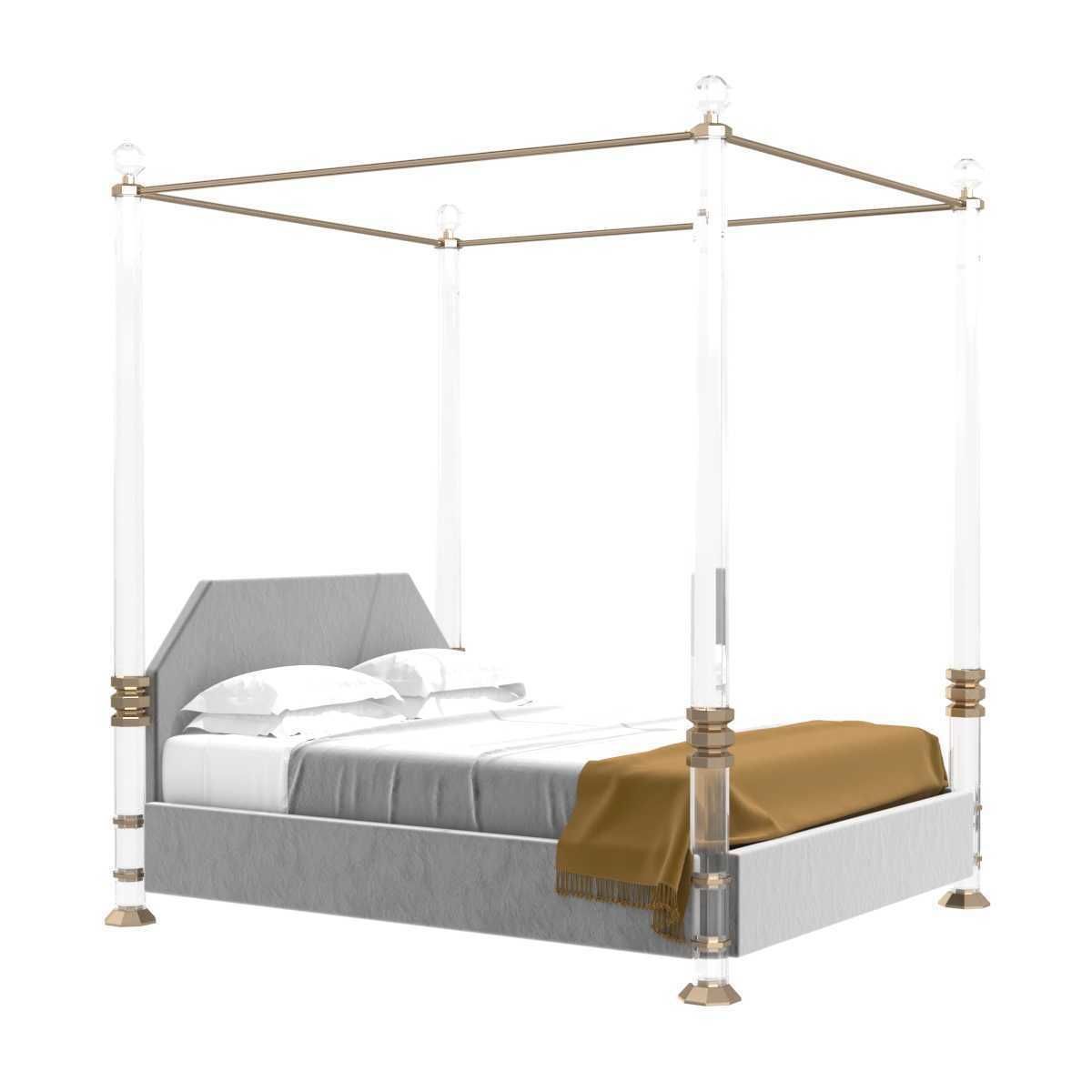 Charles Hollis Jones Bob Hope King-Size Bed in Lucite    3D model_2