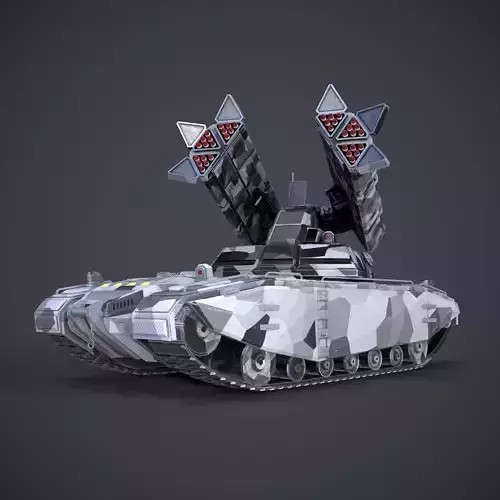 Sci-Fi Missile launcher Tank