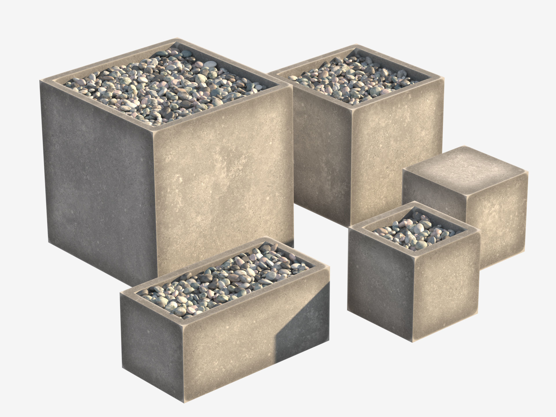 Garden Elements set 3D model_32