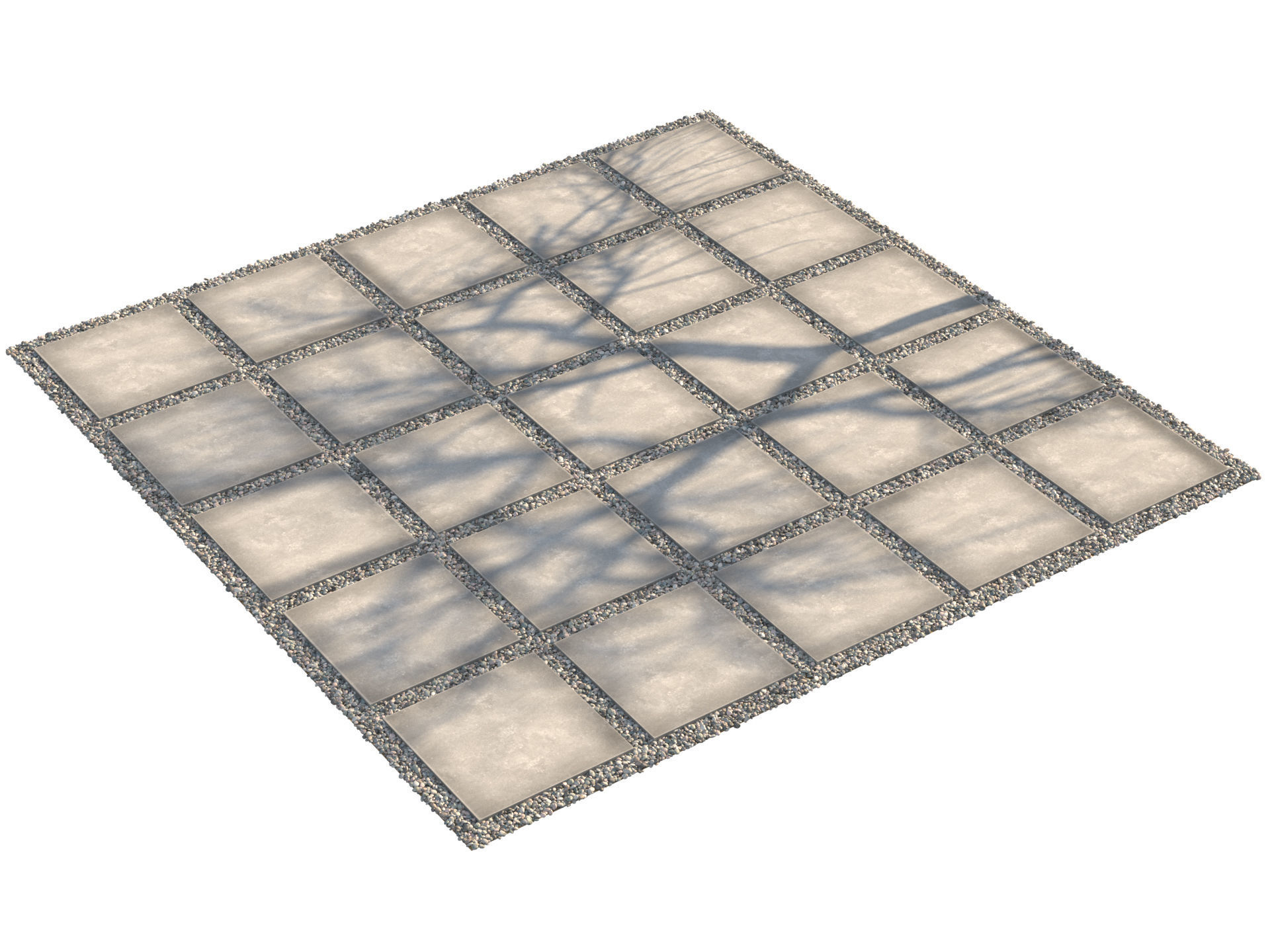 Garden Elements set 3D model_12