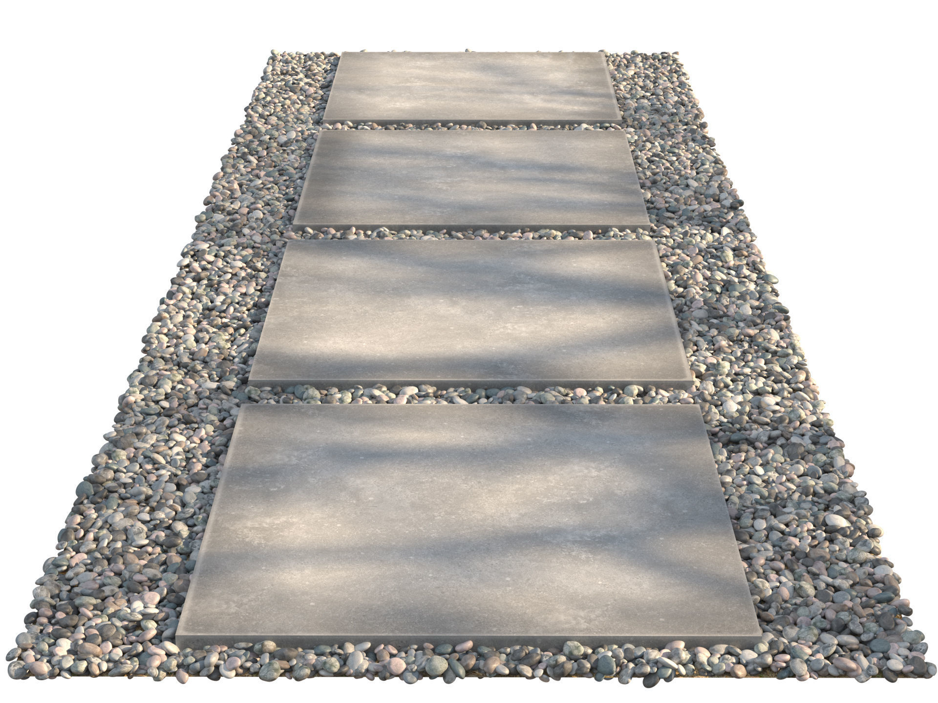 Garden Elements set 3D model_16