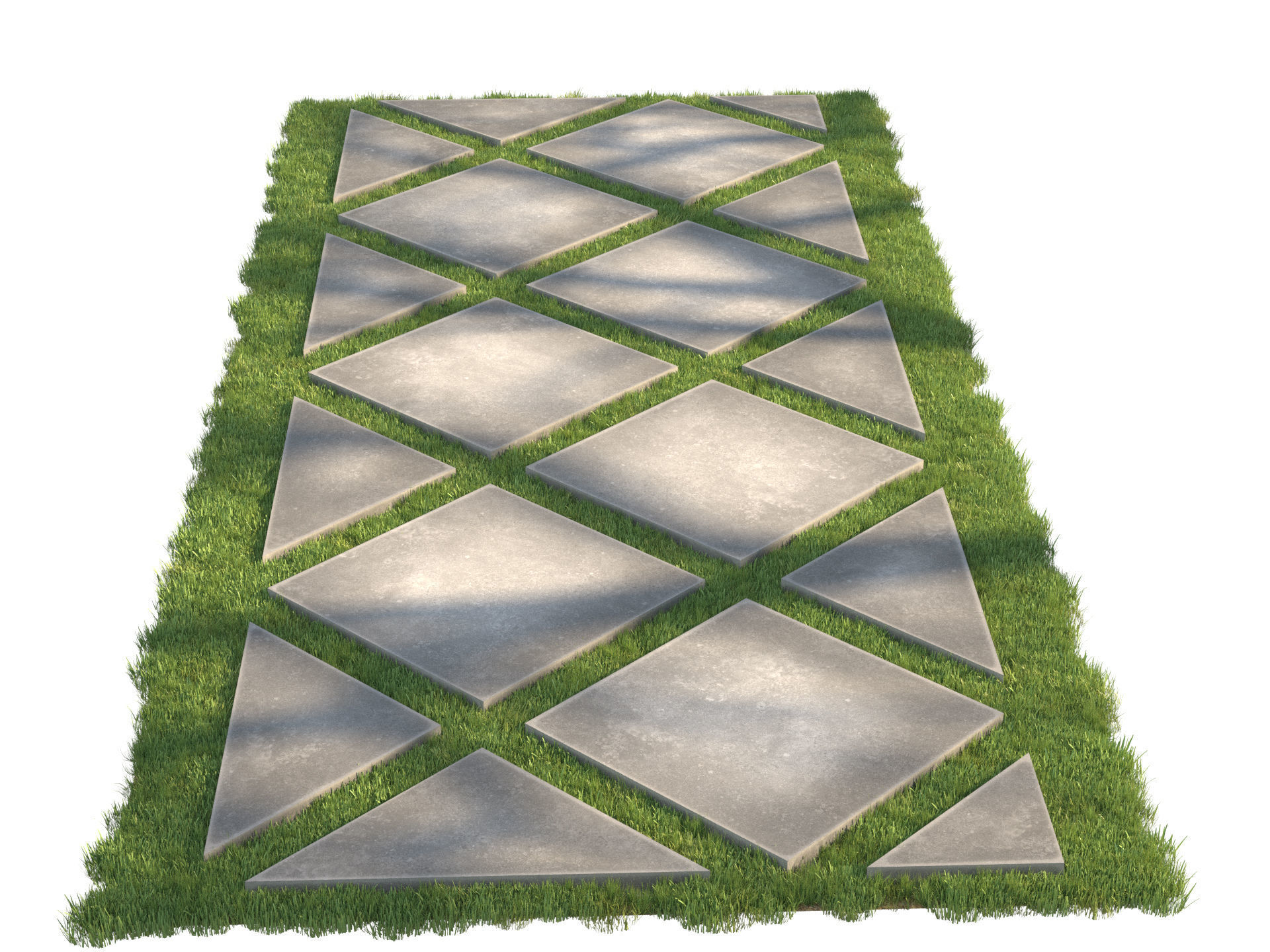 Garden Elements set 3D model_27