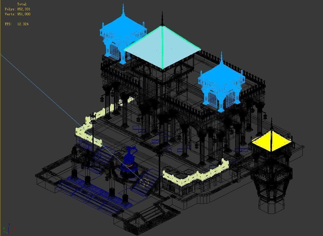 Song dynasty-muslim-restaurant 3D model_3