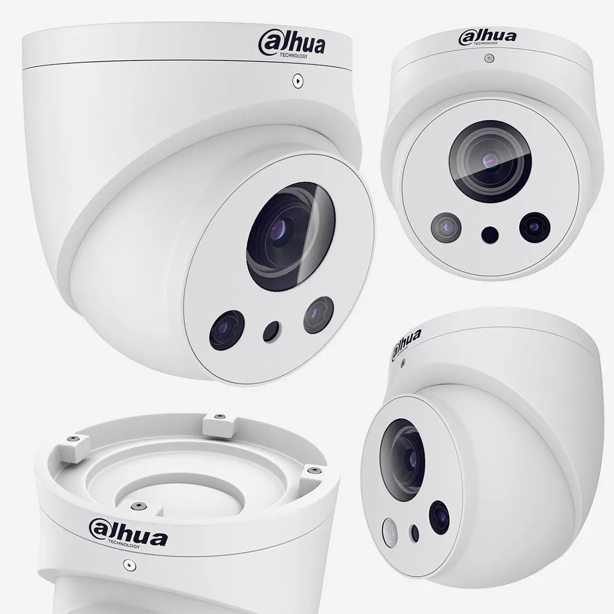 Dahua surveillance camera Low-poly 3D model_0