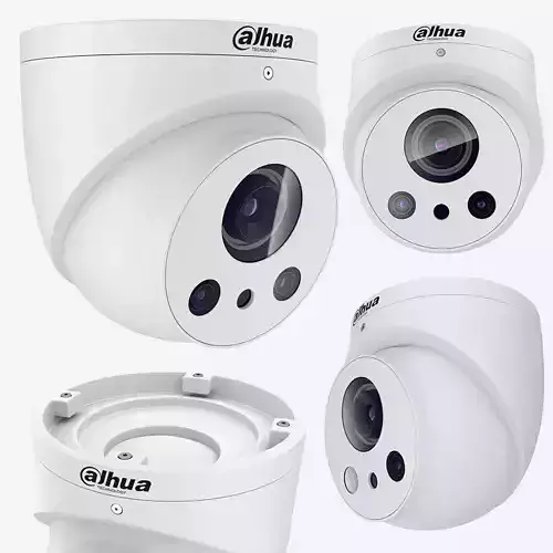 Dahua surveillance camera Low-poly 3D model