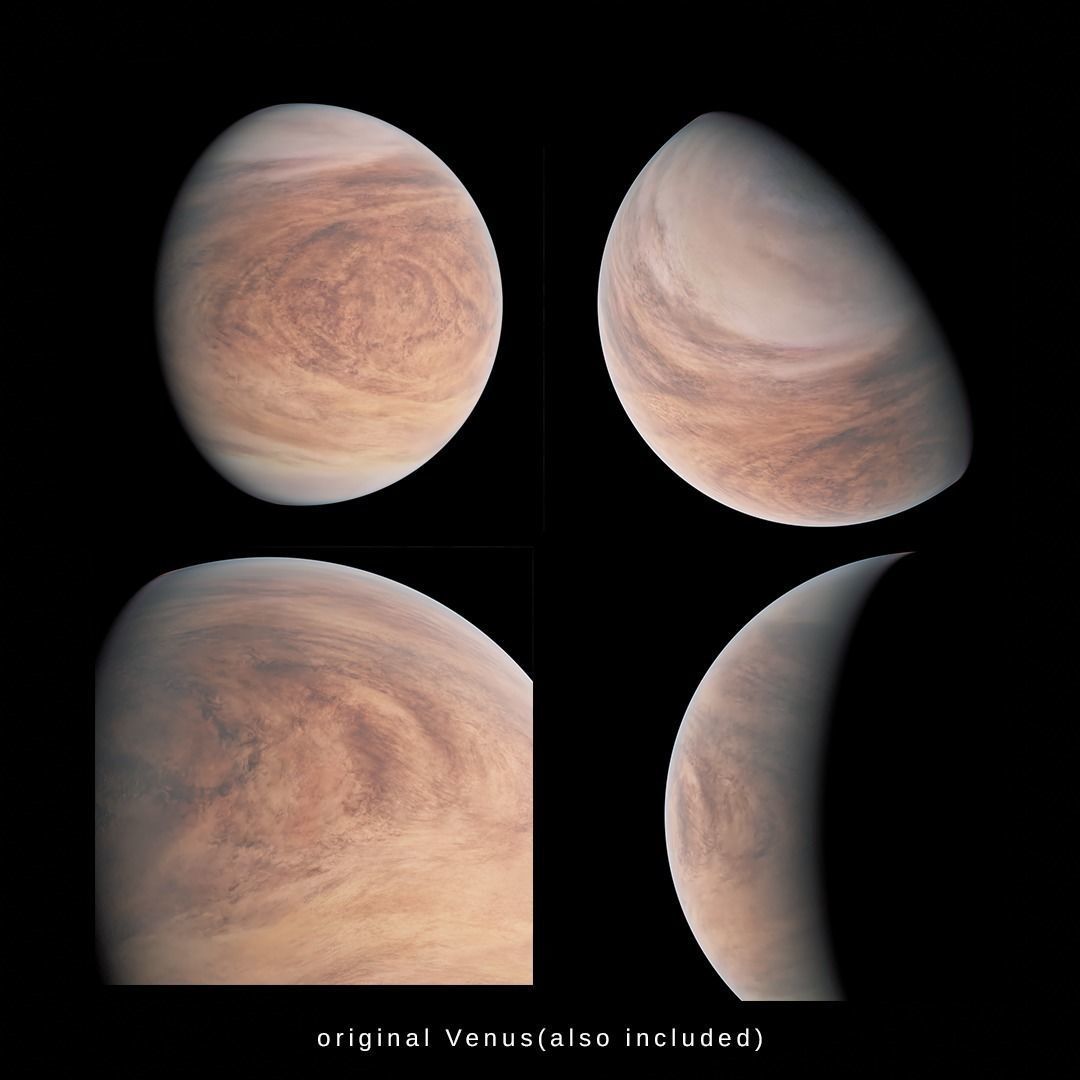 Terraformed Venus - 16k textures Low-poly 3D model_2