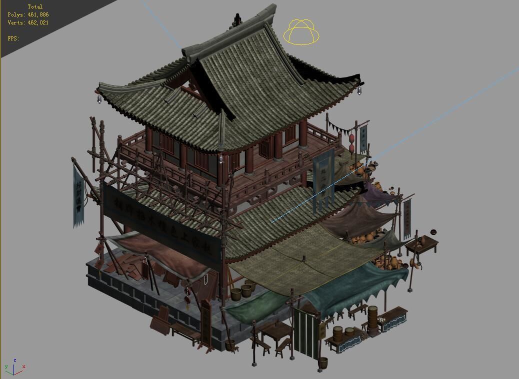 Song dynasty-West City Signature Store 3D model_4