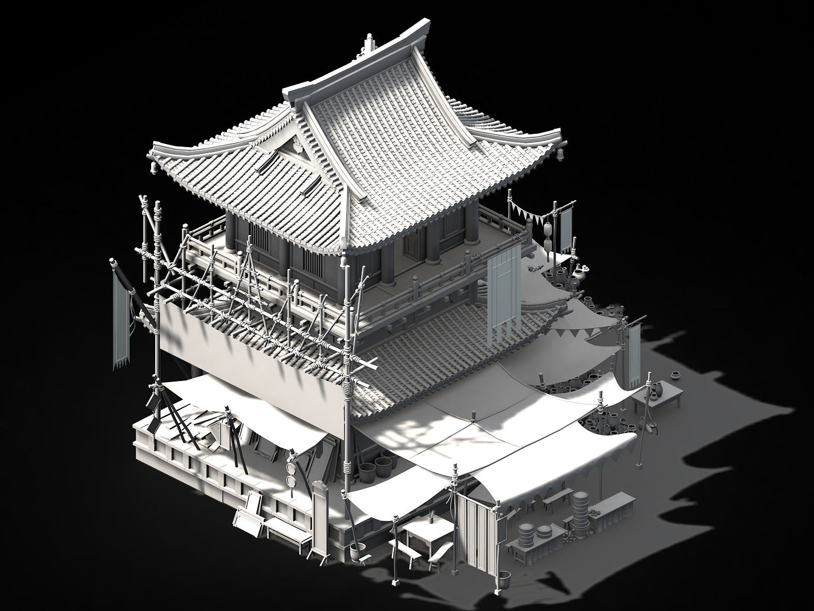 Song dynasty-West City Signature Store 3D model_2