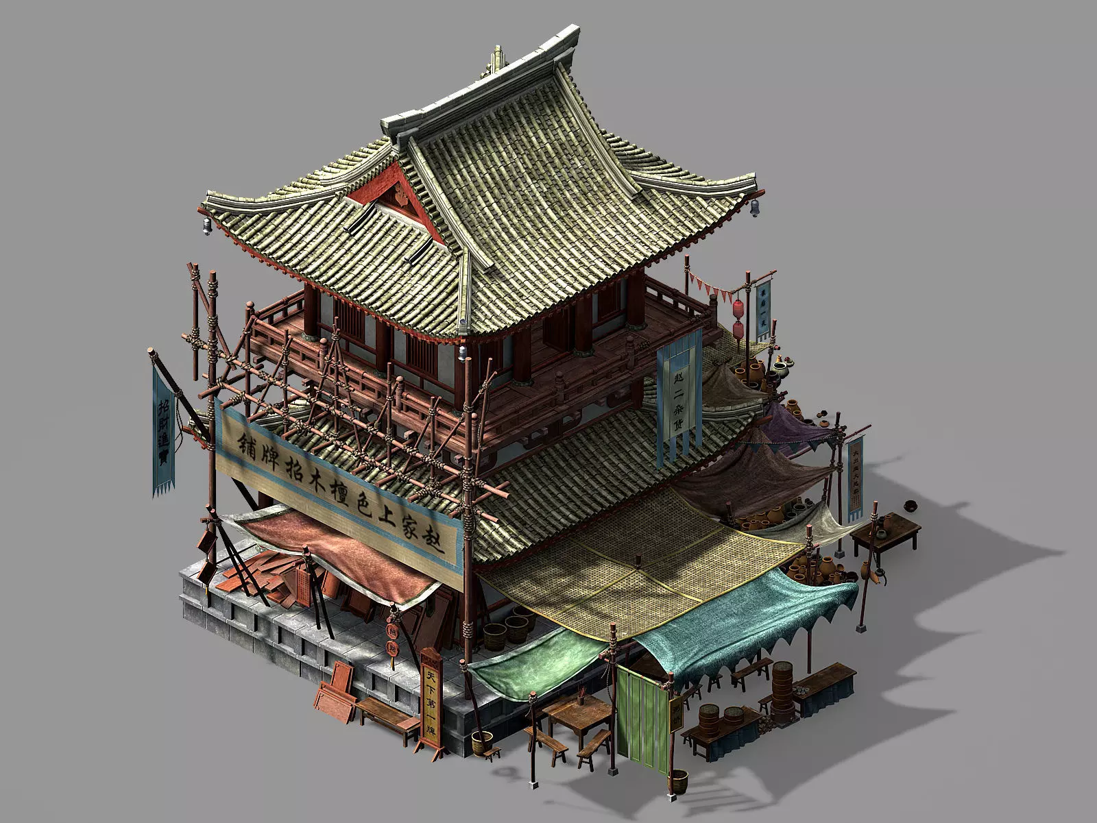 Song dynasty-West City Signature Store 3D model_0