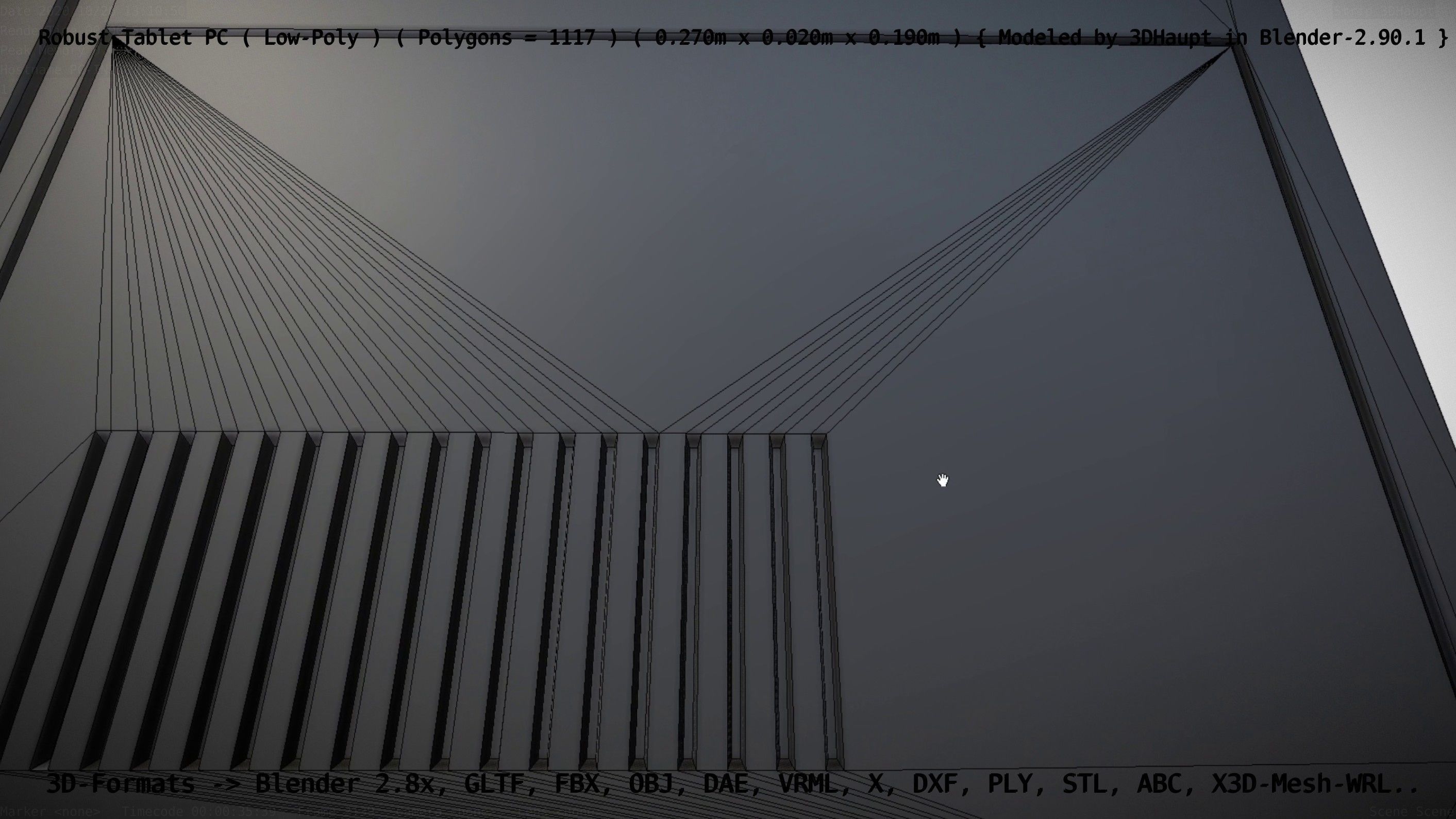 Robust Tablet PC Low-Poly Version Low-poly 3D model_20