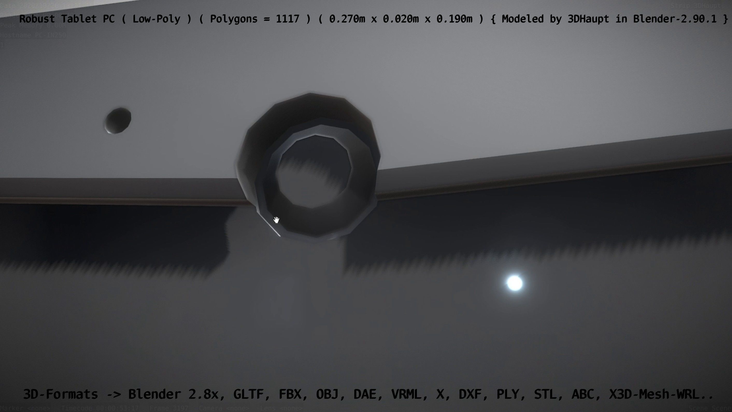 Robust Tablet PC Low-Poly Version Low-poly 3D model_57