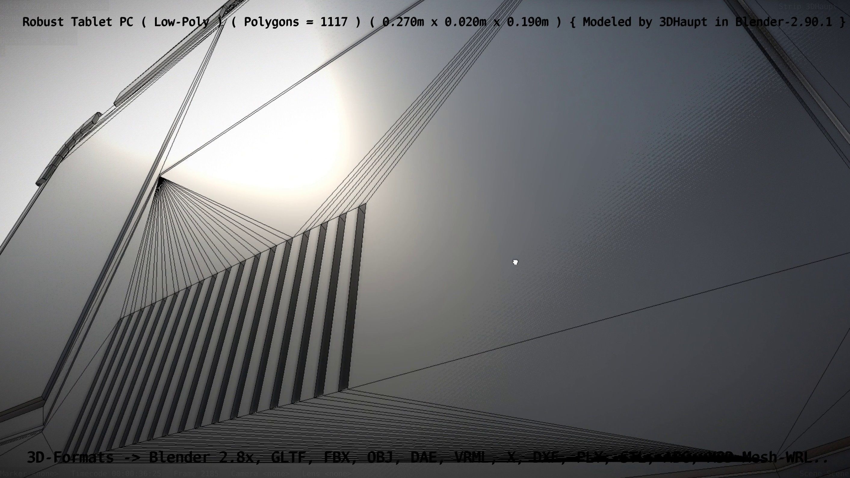 Robust Tablet PC Low-Poly Version Low-poly 3D model_47