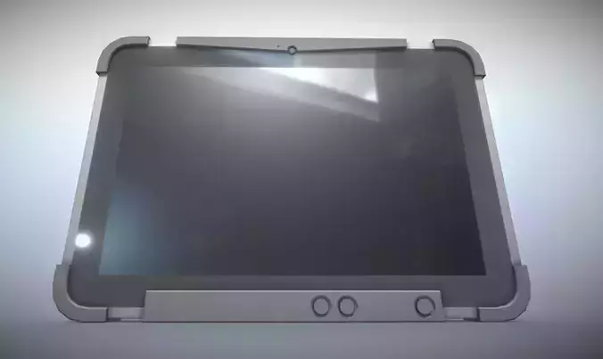 Robust Tablet PC Low-Poly Version Low-poly 3D model