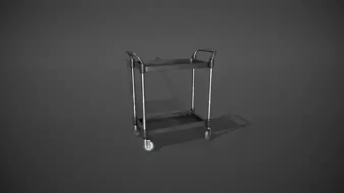 Black Service Cart