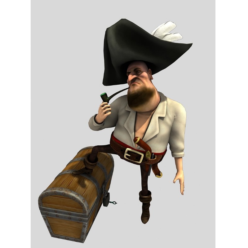 Pirate Flint 3D model_3