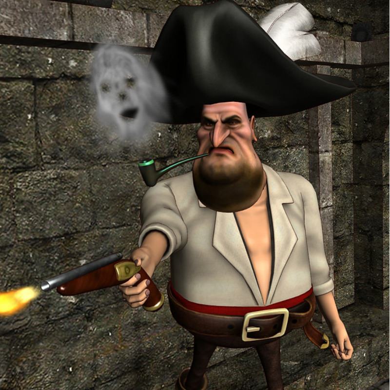 Pirate Flint 3D model_2